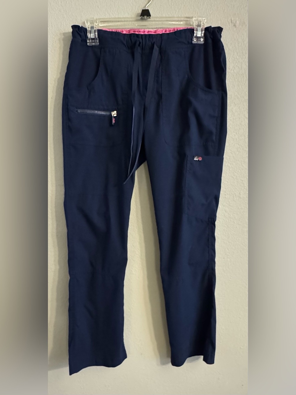 Koi Lite Slim Fit Mechanical Stretch Women’s Pants XS Petite Navy Blue pockets